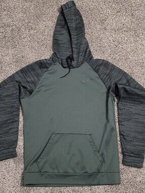 Nike Men's Forest Green Dri-Fit Hoodie - L